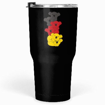Discover German Flag Koala German Germany Tumblers 30 Oz