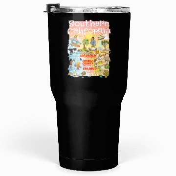 Discover Southern California Paradise Tumblers 30 Oz