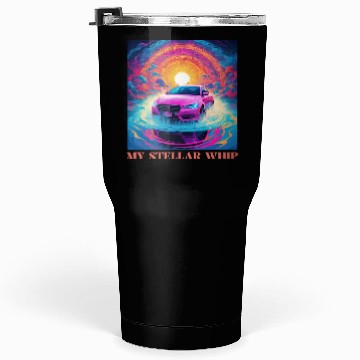 Discover Synthwave Art Futuristic Car Tumblers 30 Oz