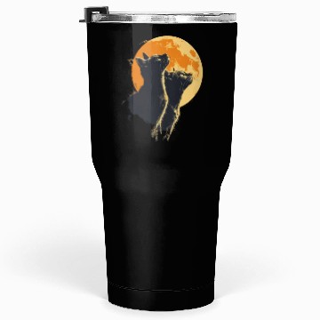 Discover Charming Cat Duo with Moon for a Cat Lover Tumblers 30 Oz