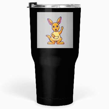 Discover Cute Kangaroo Waving Hand: Cartoon Vector Icon Ill Tumblers 30 Oz