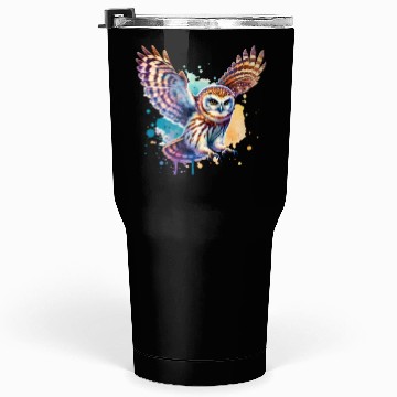 Discover Barking Owl in Flight Tumblers 30 Oz