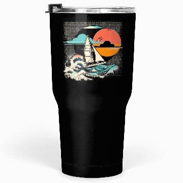 Discover Sailing Cartoon Tumblers 30 Oz