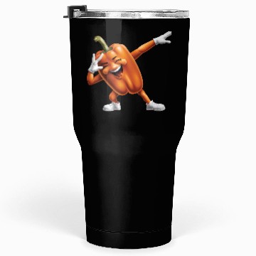 Discover Orange Bell Pepper Dabbing Realistic Tumblers 30 Oz