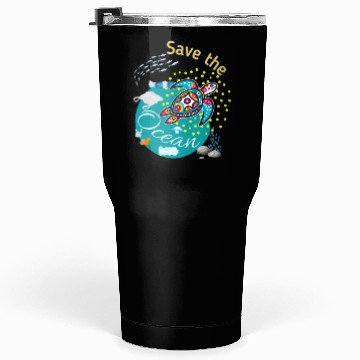 Discover Save Ocean Turtle Tumblers 30 Oz