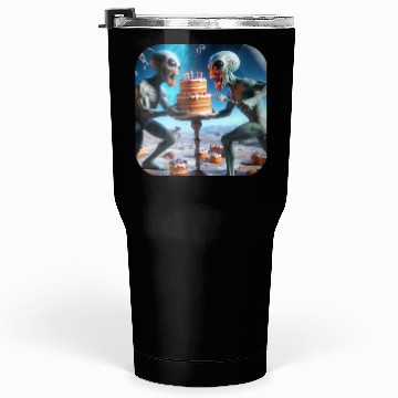 Discover Alien cake fight Tumblers 30 Oz