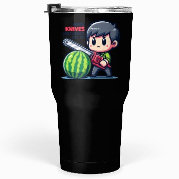 Discover Cutting Watermelon - Melon Chainsaw Tumblers 30 Oz