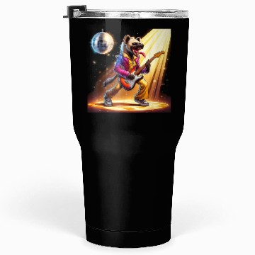 Discover Disco Ball Guitar Hyena Tumblers 30 Oz