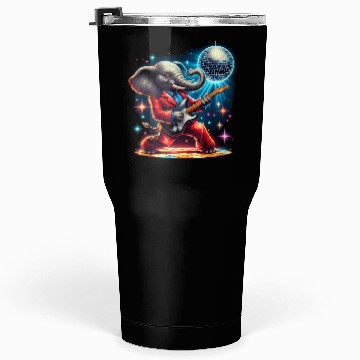 Discover Disco Ball Guitar Elephant Tumblers 30 Oz