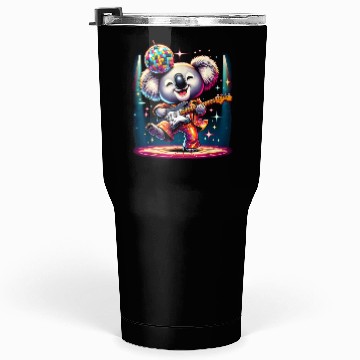 Discover Disco Ball Guitar Koala Tumblers 30 Oz