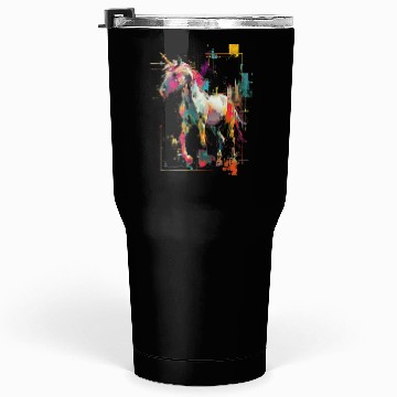 Discover Unicorn Rainbow Animal Illustration Tumblers 30 Oz