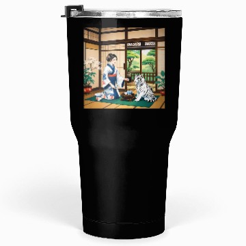 Discover Fantasy Kimono Tiger Premium Tumblers 30 Oz