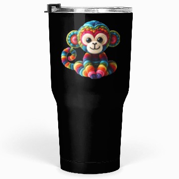 Discover Crochet monkey Tumblers 30 Oz