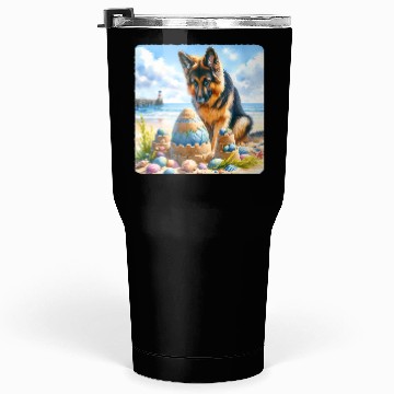 Discover German Shepherd Building Festive Sandcastle Tumblers 30 Oz