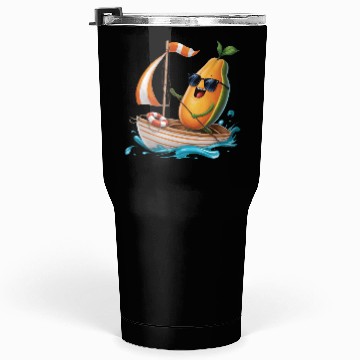 Discover Fruit Boating Papaya Tumblers 30 Oz