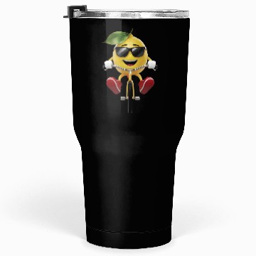 Discover Lemon Cycling On Bike Realistic Tumblers 30 Oz