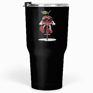 Discover Cherry Cycling On Bike Realistic Tumblers 30 Oz