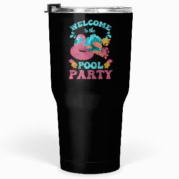 Discover Pool Swimming Sun Alcohol Tumblers 30 Oz
