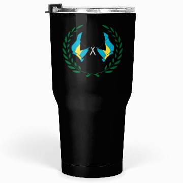 Discover Flags Bahamas in laurel wreath Tumblers 30 Oz