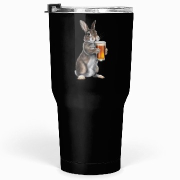 Discover Rabbit Drinking Beer Realistic Tumblers 30 Oz