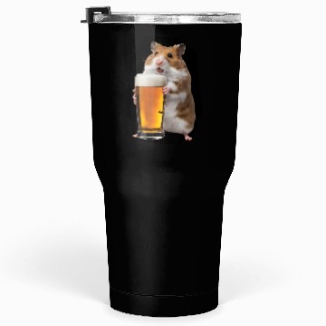 Discover Hamster Drinking Beer Realistic Tumblers 30 Oz
