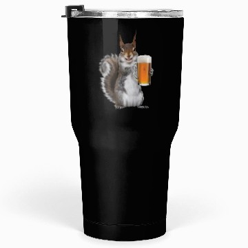 Discover Squirrel Drinking Beer Realistic Tumblers 30 Oz