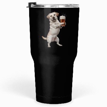 Discover Labrador Drinking Beer Realistic Tumblers 30 Oz