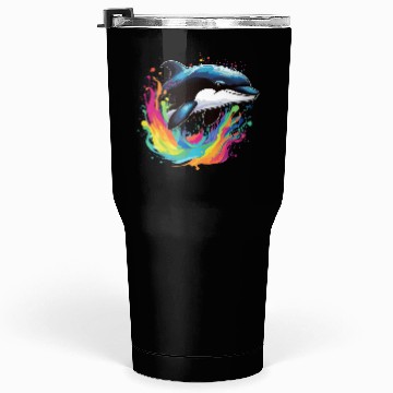 Discover Dolphin In Ocean splash Tumblers 30 Oz