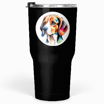 Discover Beagle Watercolor Tumblers 30 Oz