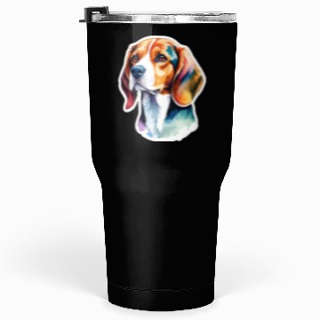 Discover Beagle Watercolor Tumblers 30 Oz