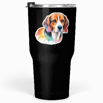 Discover Beagle Watercolor Tumblers 30 Oz