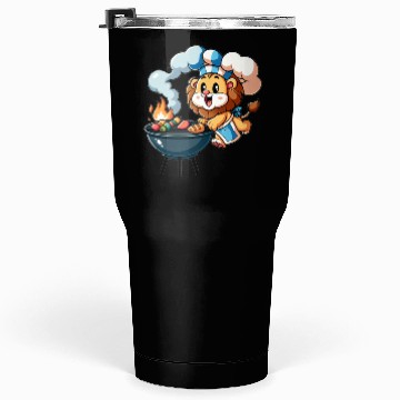 Discover Cute BBQ Lion Tumblers 30 Oz