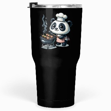Discover Cute BBQ Panda Tumblers 30 Oz