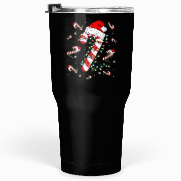 Discover Candy Cane Lights Christmas Tumblers 30 Oz