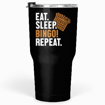 Discover Eat Sleep Bingo Repeat Caller Daubers Tumblers 30 Oz