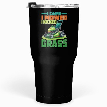 Discover I Came I Mowed I Kicked Grass 2 Tumblers 30 Oz
