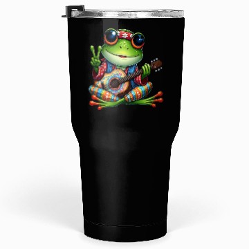 Discover Cute Guitar Frog Tumblers 30 Oz