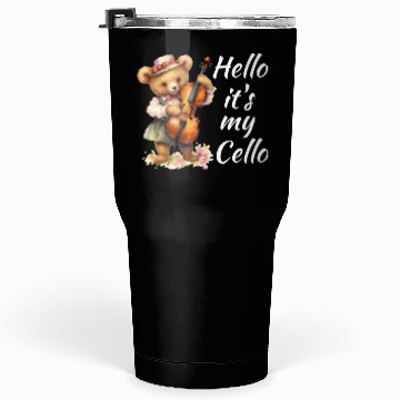 Discover Hello it's my Cello Orchestra Musicians Tumblers 30 Oz