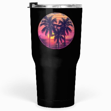 Discover Palm Trees In The Sunset Tumblers 30 Oz