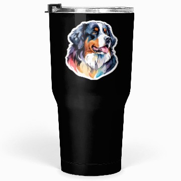 Discover Bernese Mountain Dog Watercolor Tumblers 30 Oz