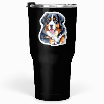 Discover Bernese Mountain Dog Watercolor Tumblers 30 Oz