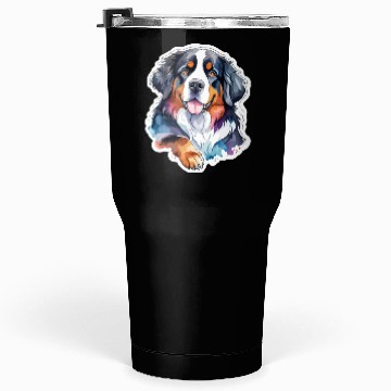Discover Bernese Mountain Dog Watercolor Tumblers 30 Oz