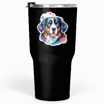 Discover Bernese Mountain Dog Watercolor Tumblers 30 Oz