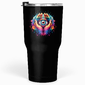 Discover Psychedelic colorful eye Tumblers 30 Oz