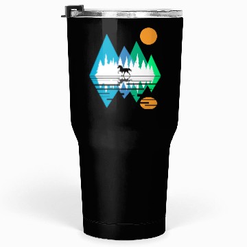 Discover GEOMETRIC MOUNTAIN HORSE Tumblers 30 Oz