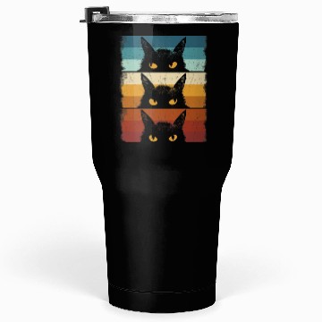 Discover Cat Lover Grumpy Black Kitten Cat Mom Cat Dad Tumblers 30 Oz