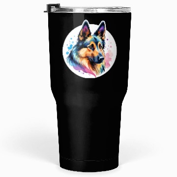 Discover Belgian Shepherd Watercolor Tumblers 30 Oz