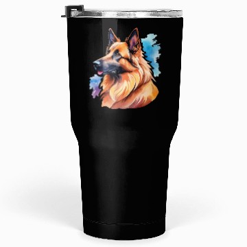 Discover Belgian Shepherd Watercolor Tumblers 30 Oz