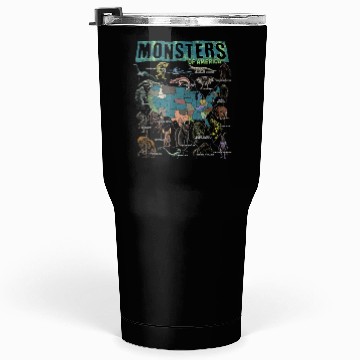 Discover Cryptid Monsters Folklore Creature Cryptozoology Tumblers 30 Oz