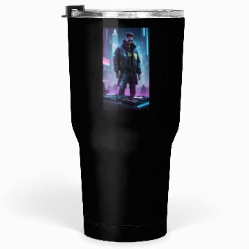 Discover Creating a cyberpunk DJ Tumblers 30 Oz design involves